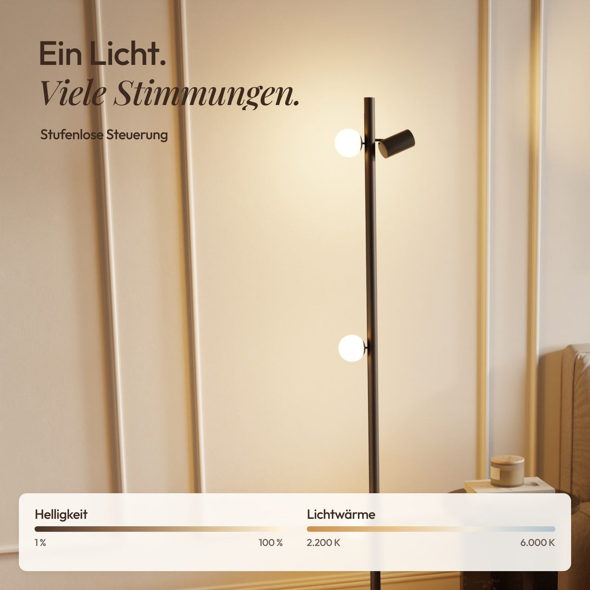 Hula modular floor lamp