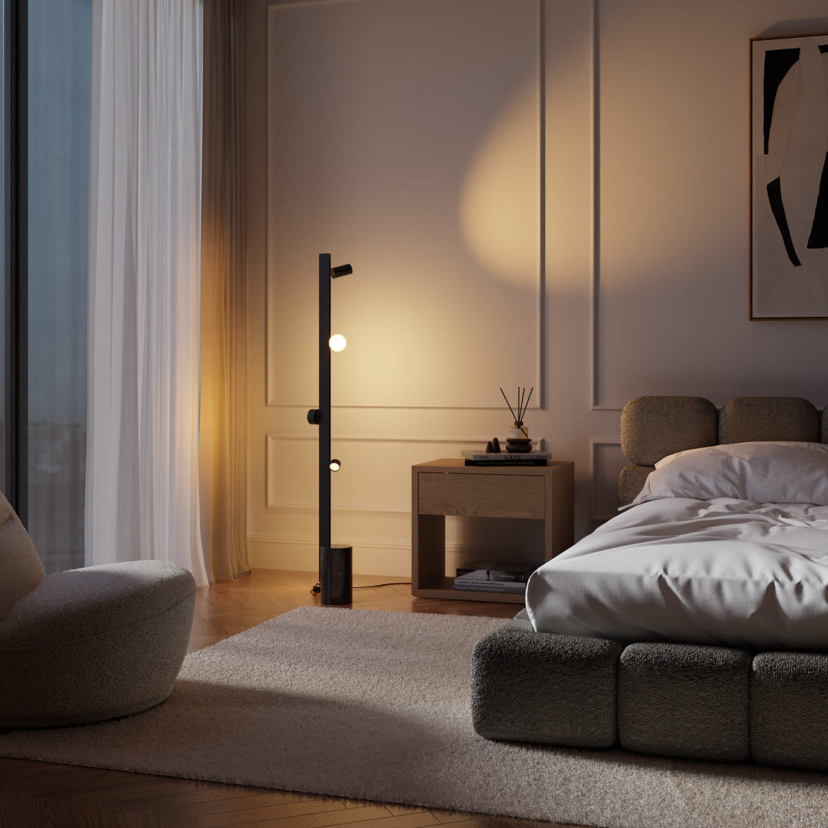 Azena modular floor lamp