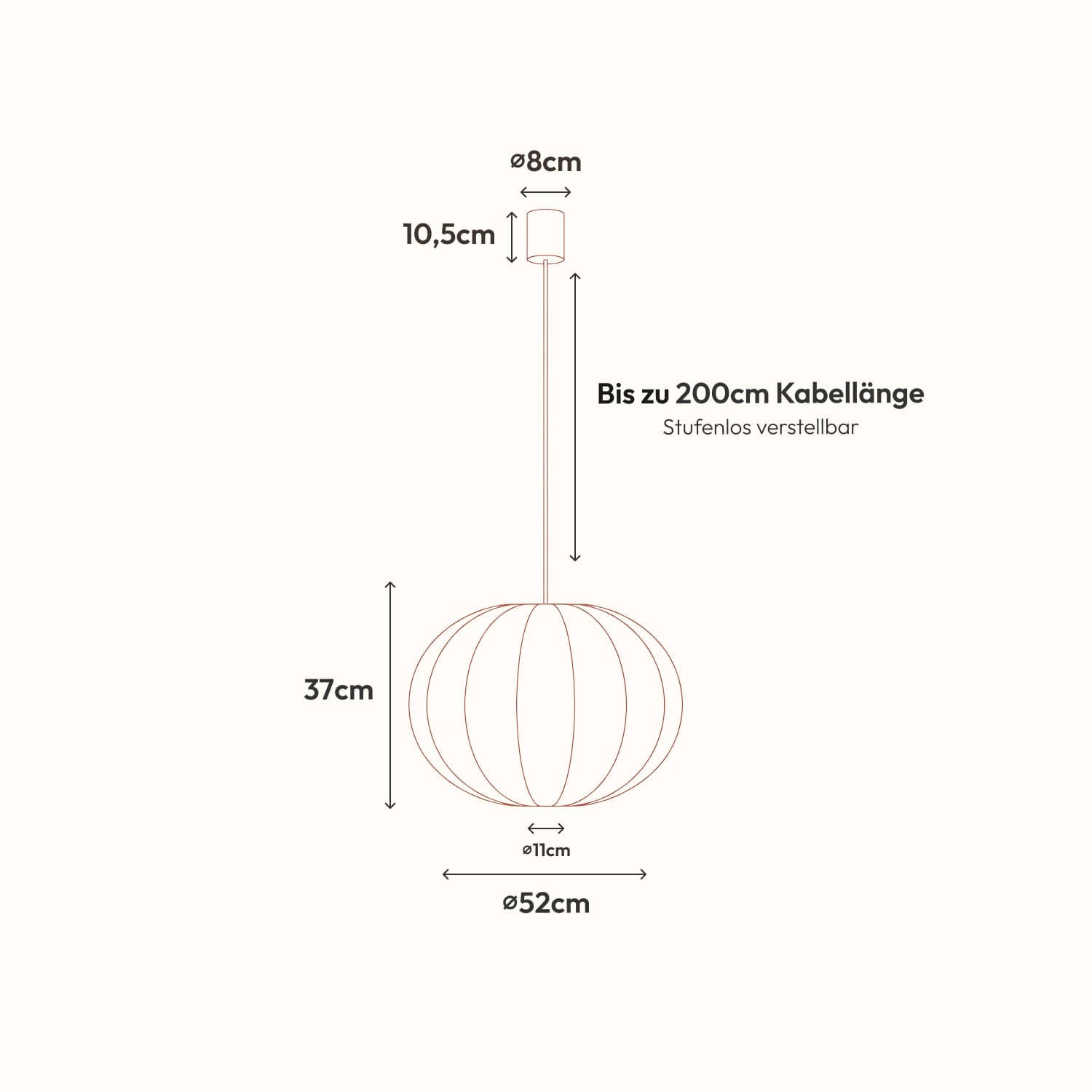 Loona pendant light