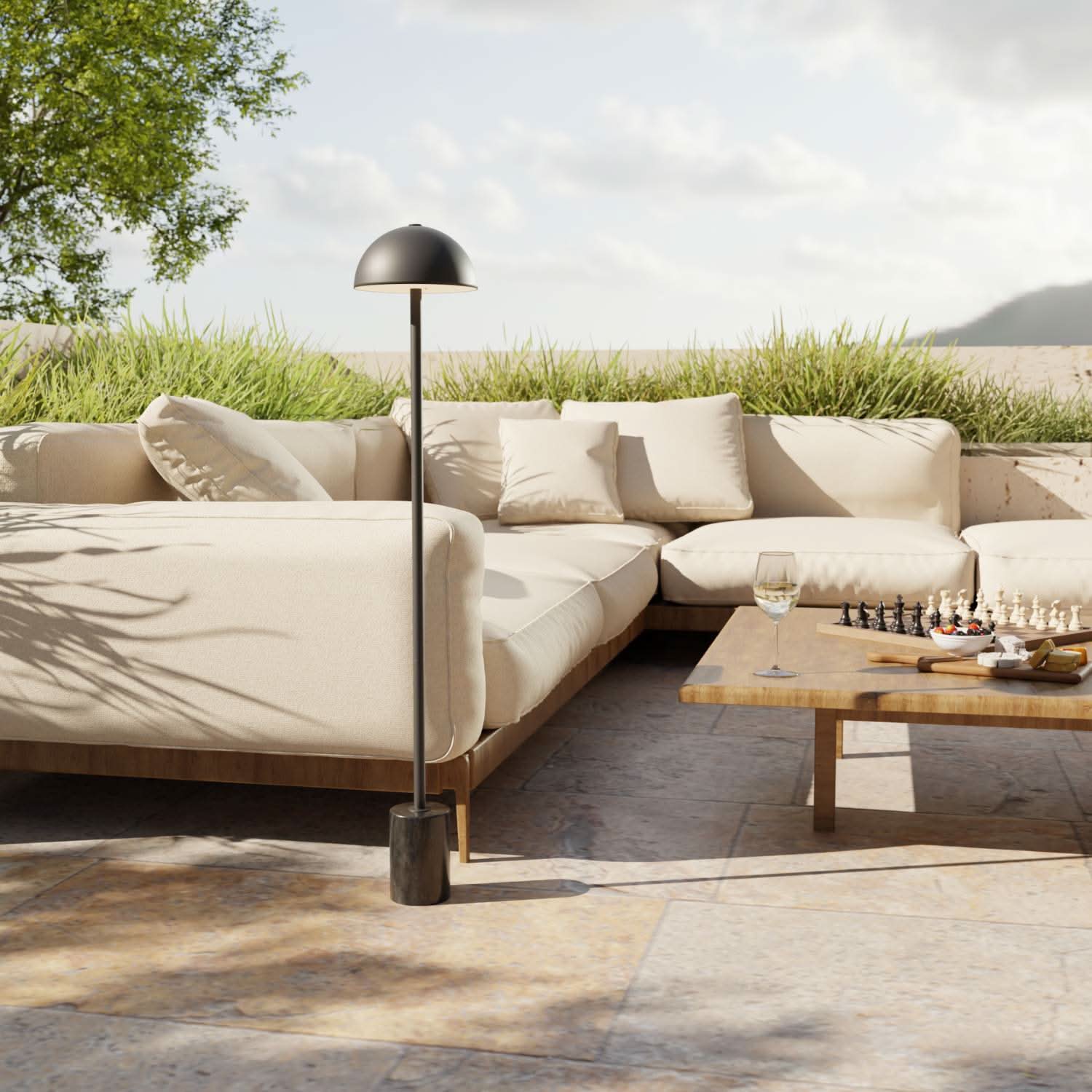 Aurora battery floor lamp