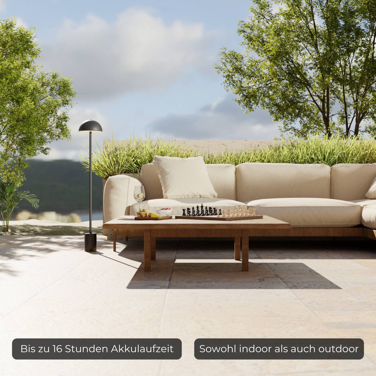 Aurora battery floor lamp