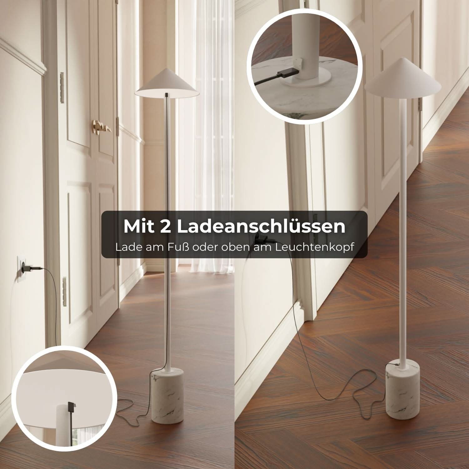 Saphira battery floor lamp