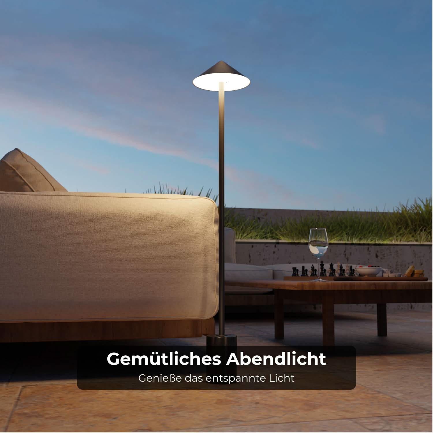 Saphira battery floor lamp