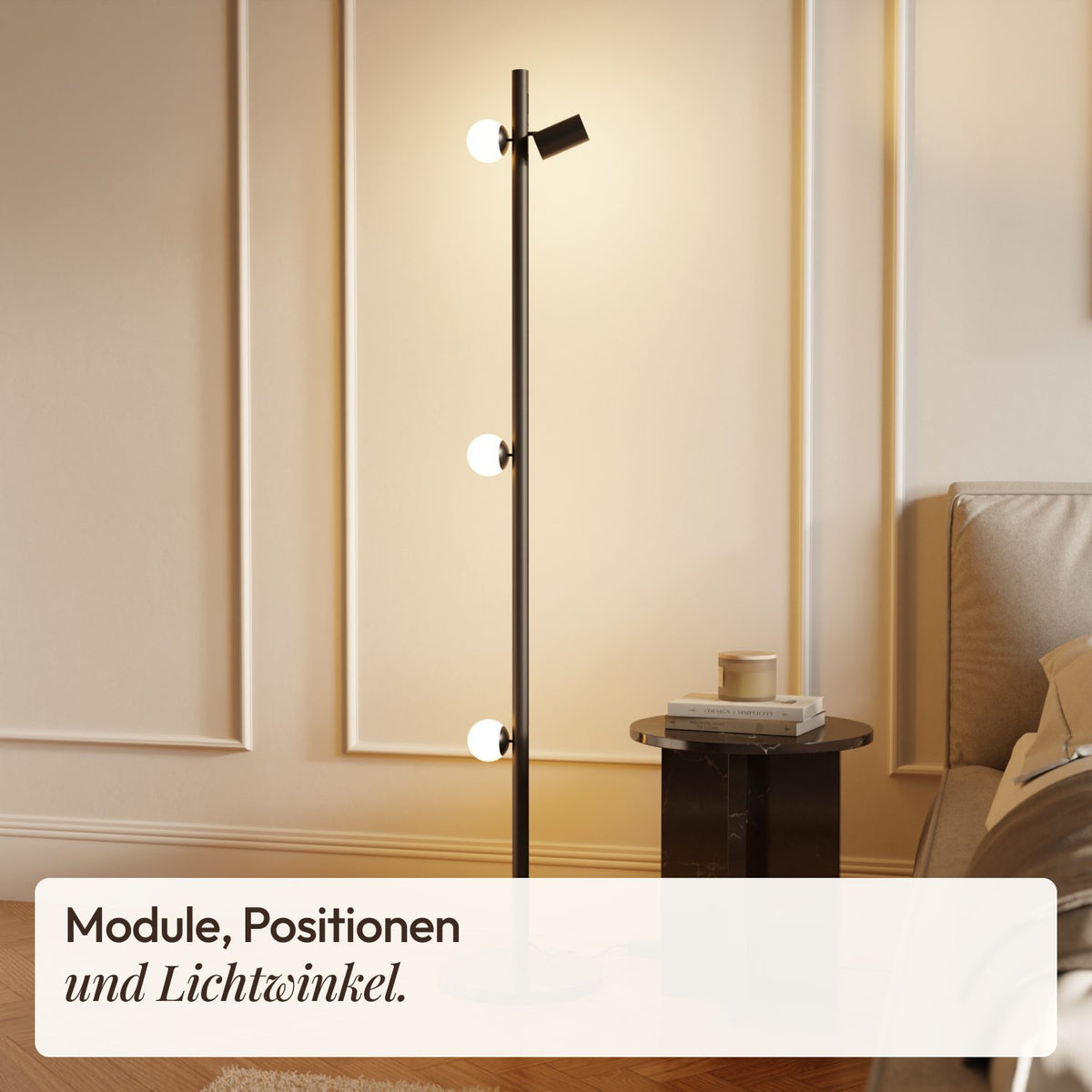 Hula modular floor lamp