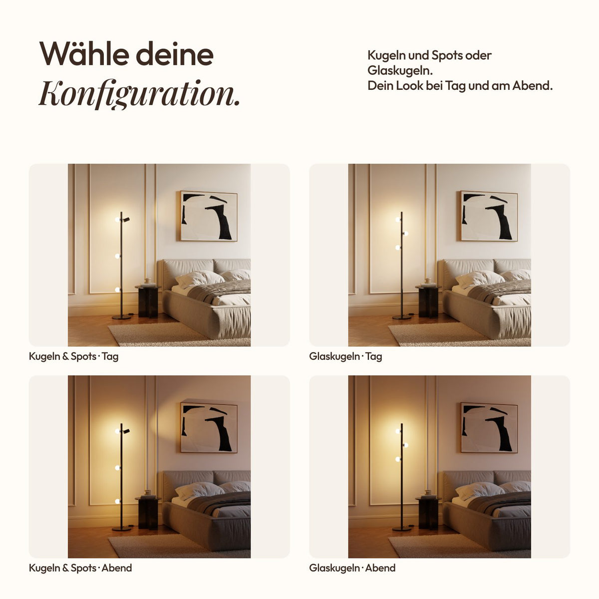 Hula modular floor lamp