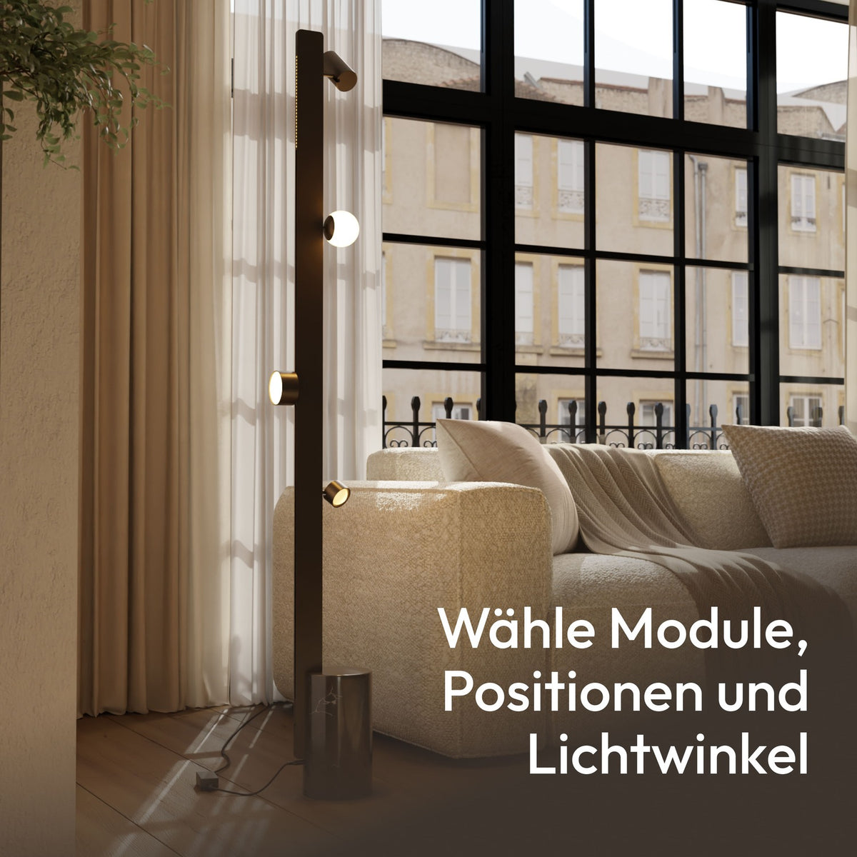 Azena modular floor lamp