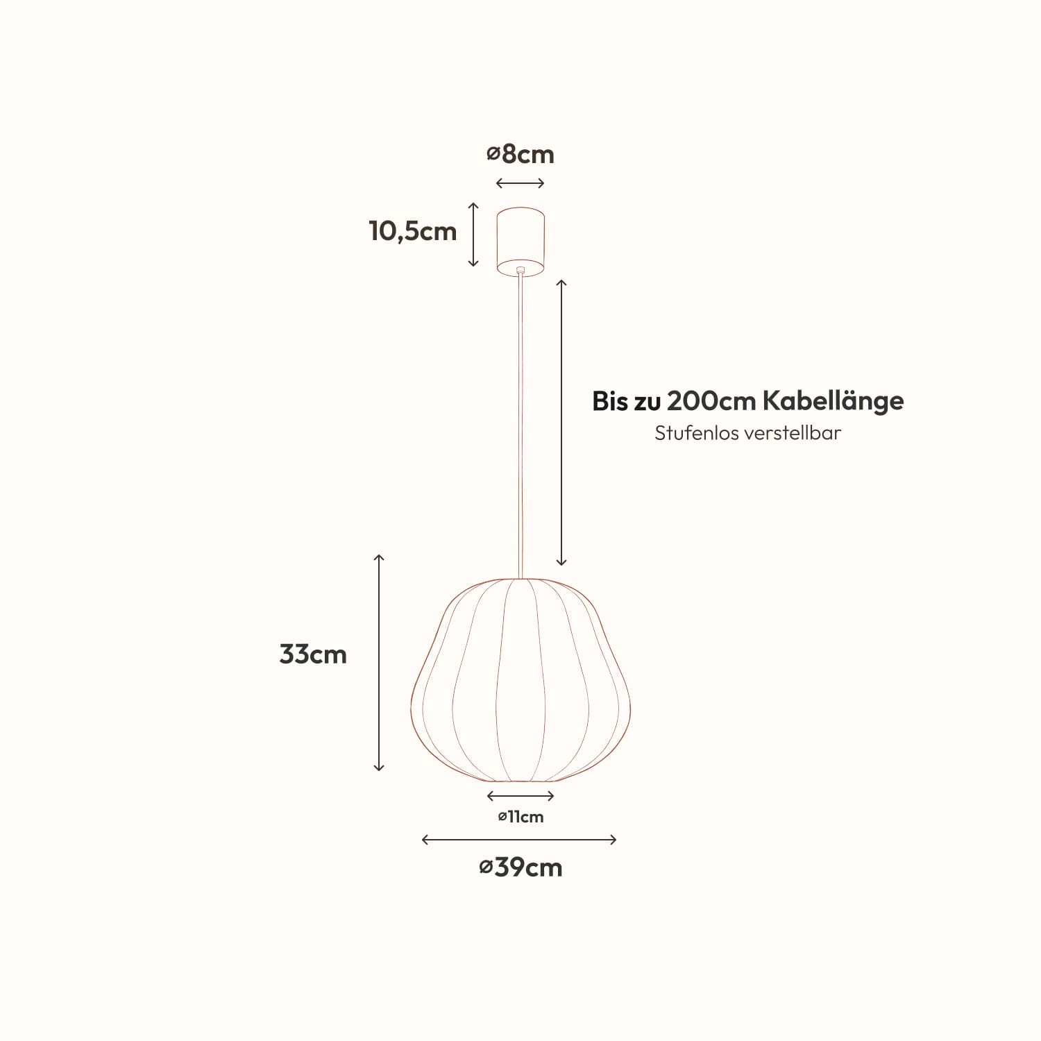 Loona pendant light