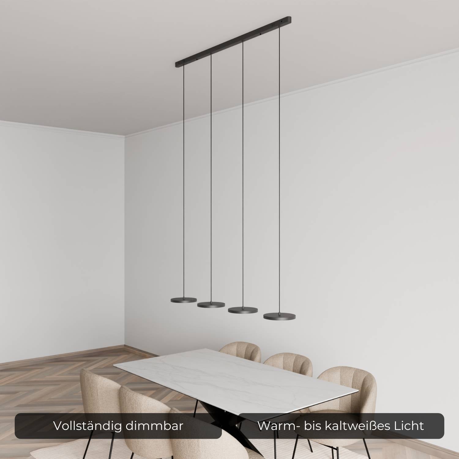 DALI-2 DT8: Evanos pendant light