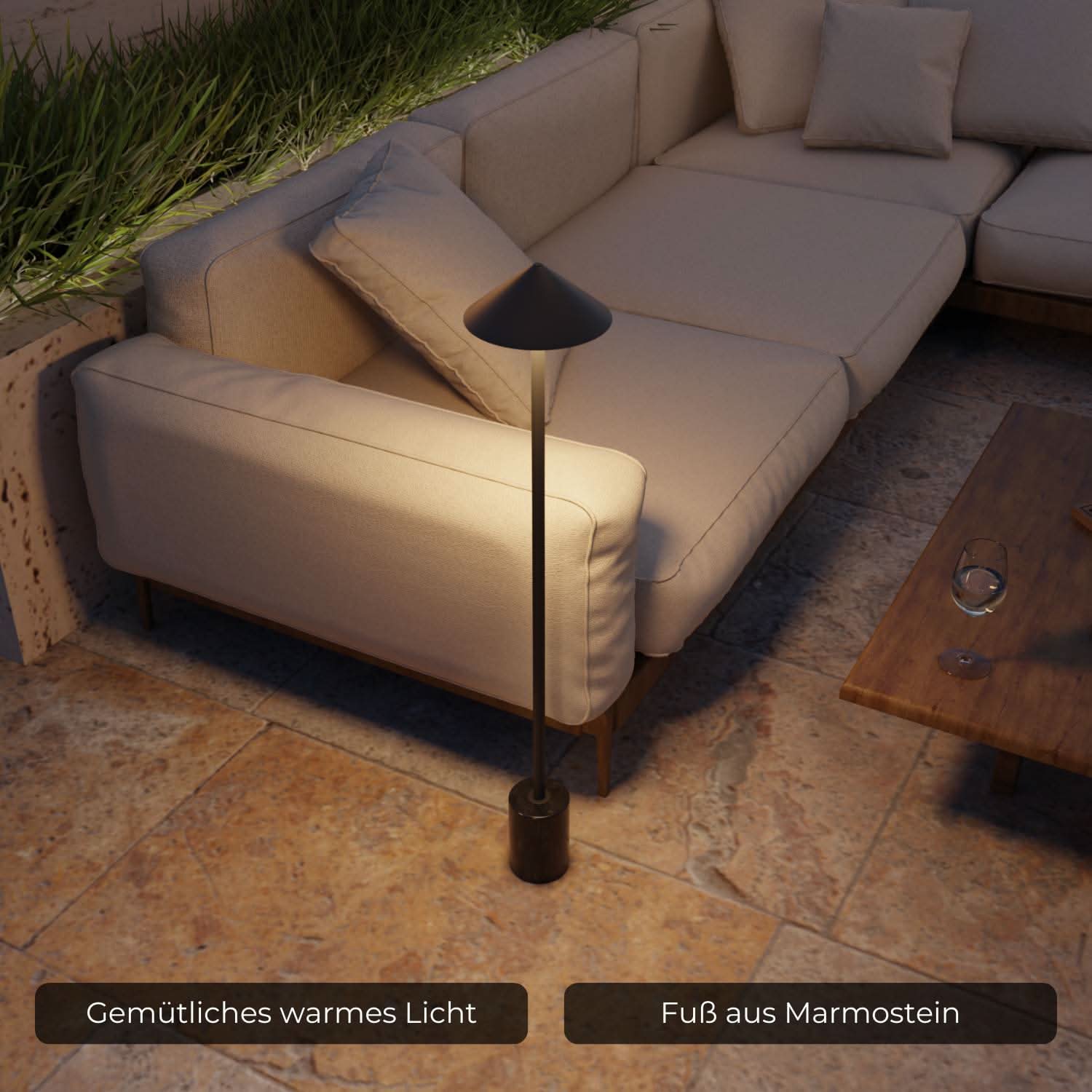 Saphira battery floor lamp